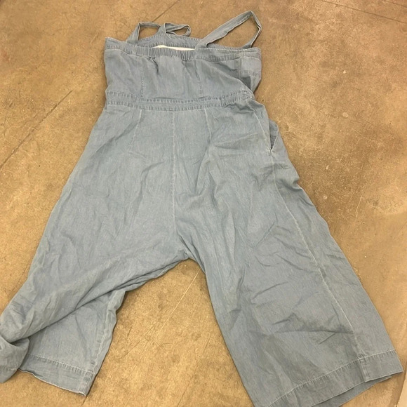 Emily and fin wide leg chambray  jumpsuit - Picture 7 of 8